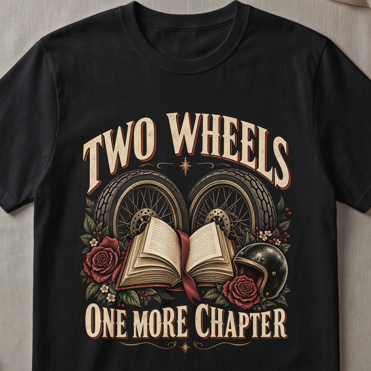 Two Wheels One More Chapter Tee