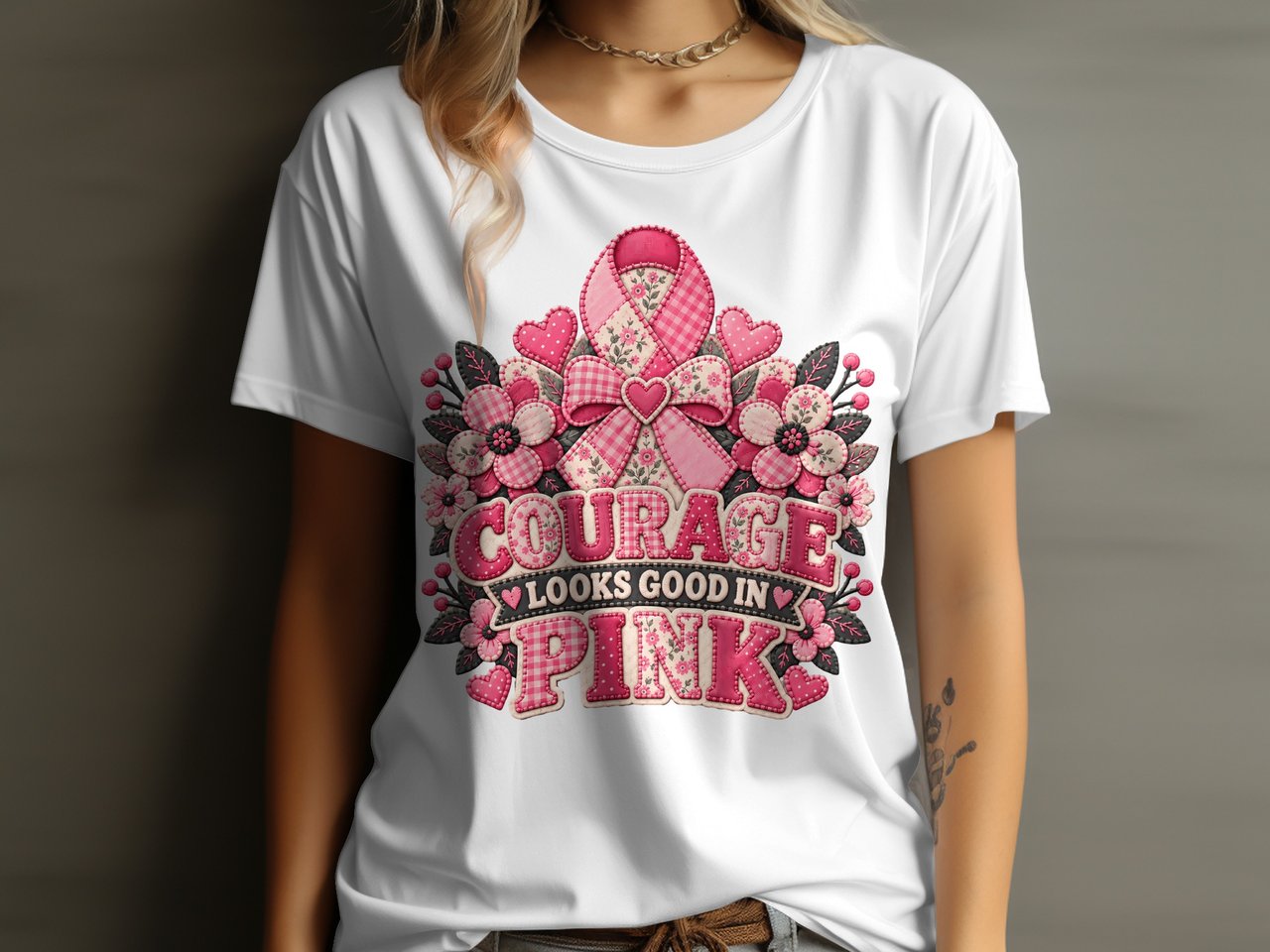 Courage Looks Good In Pink Tee