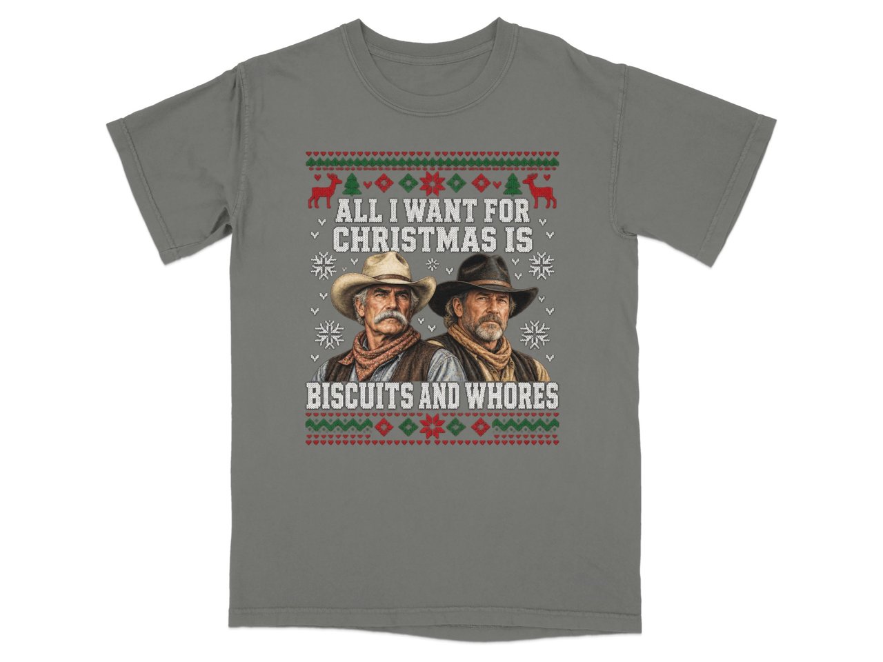 Cowboy Christmas Biscuits Tee