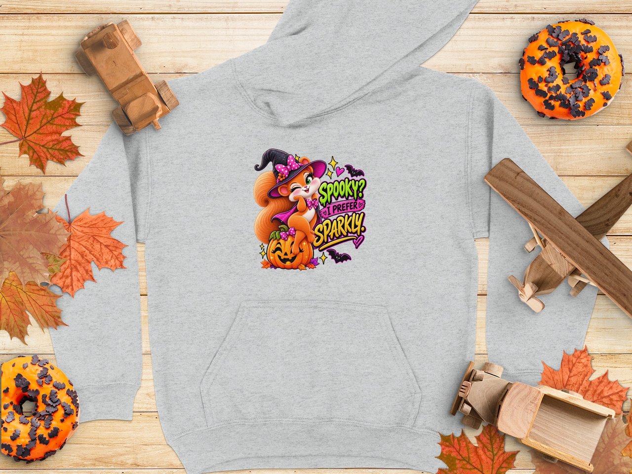 Sparkly Sally the Squirrel Halloween Sweatshirt