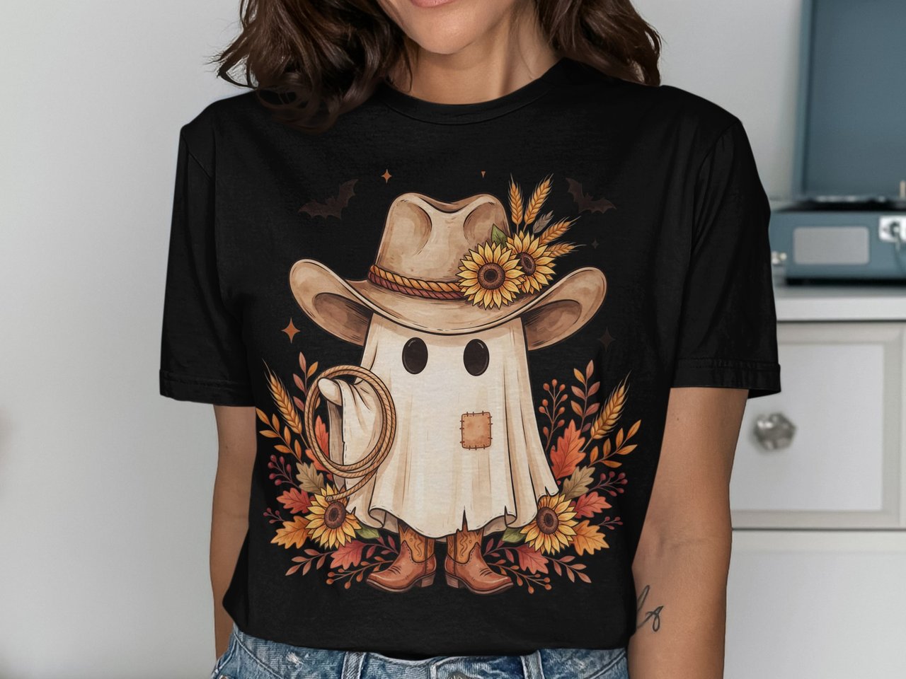 Western Cowboy Ghost Tee