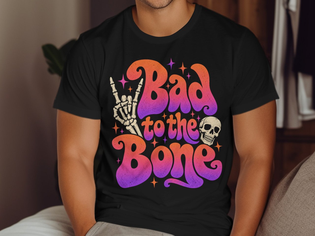 Bad to the Bone Retro Tee or Sweatshirt