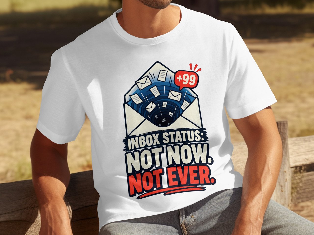 Inbox Status Not Now Not Ever Tee