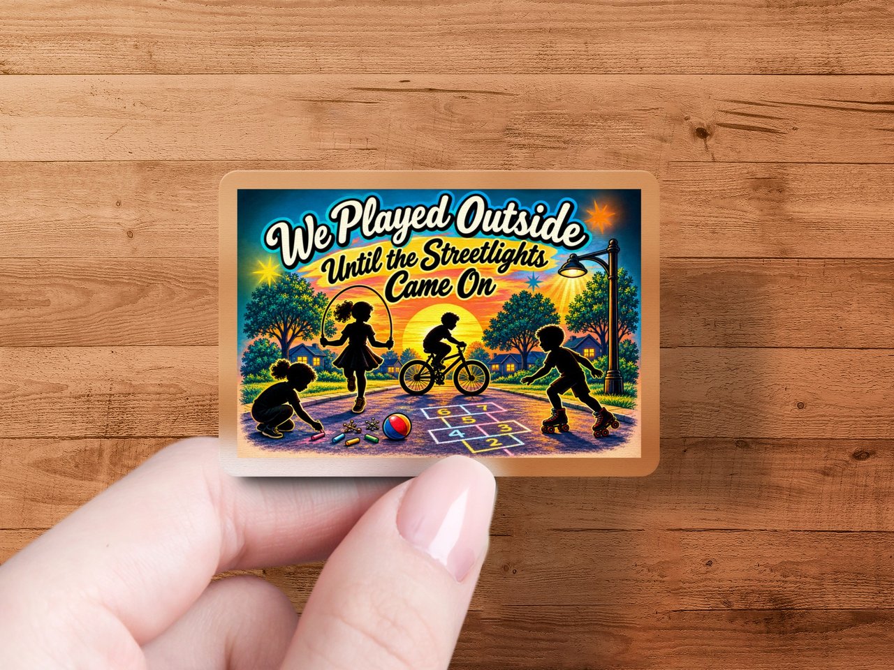 Played Outside Until Streetlights Sticker