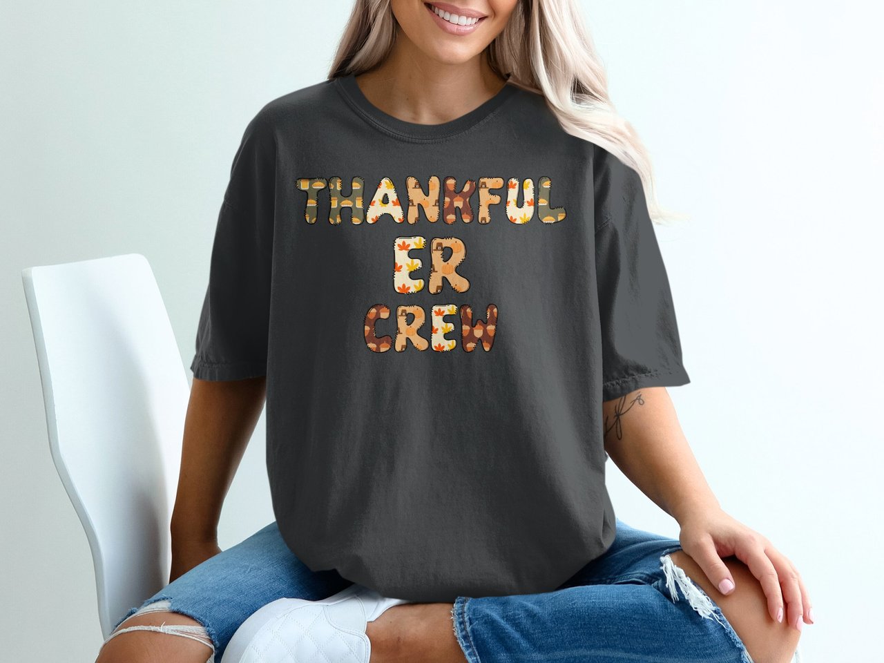 Thankful ER Crew Graphic Tee