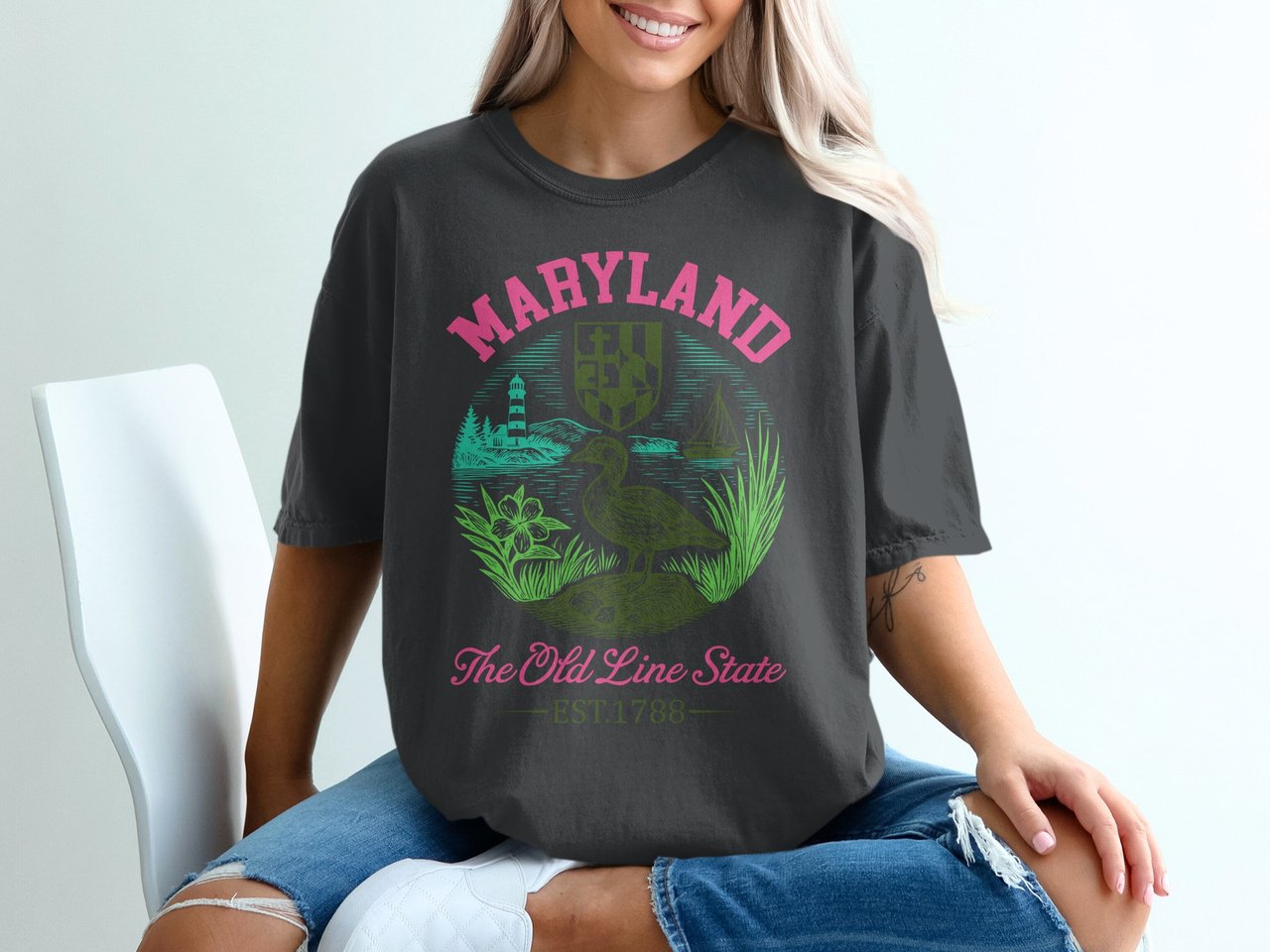 Classic Maryland Old Line State Est. 1788 Tee
