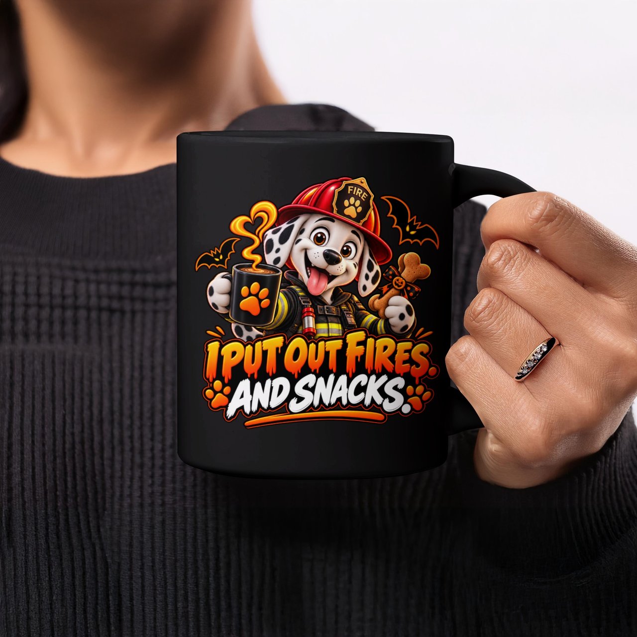 I Put Out Fires And Snacks Mug