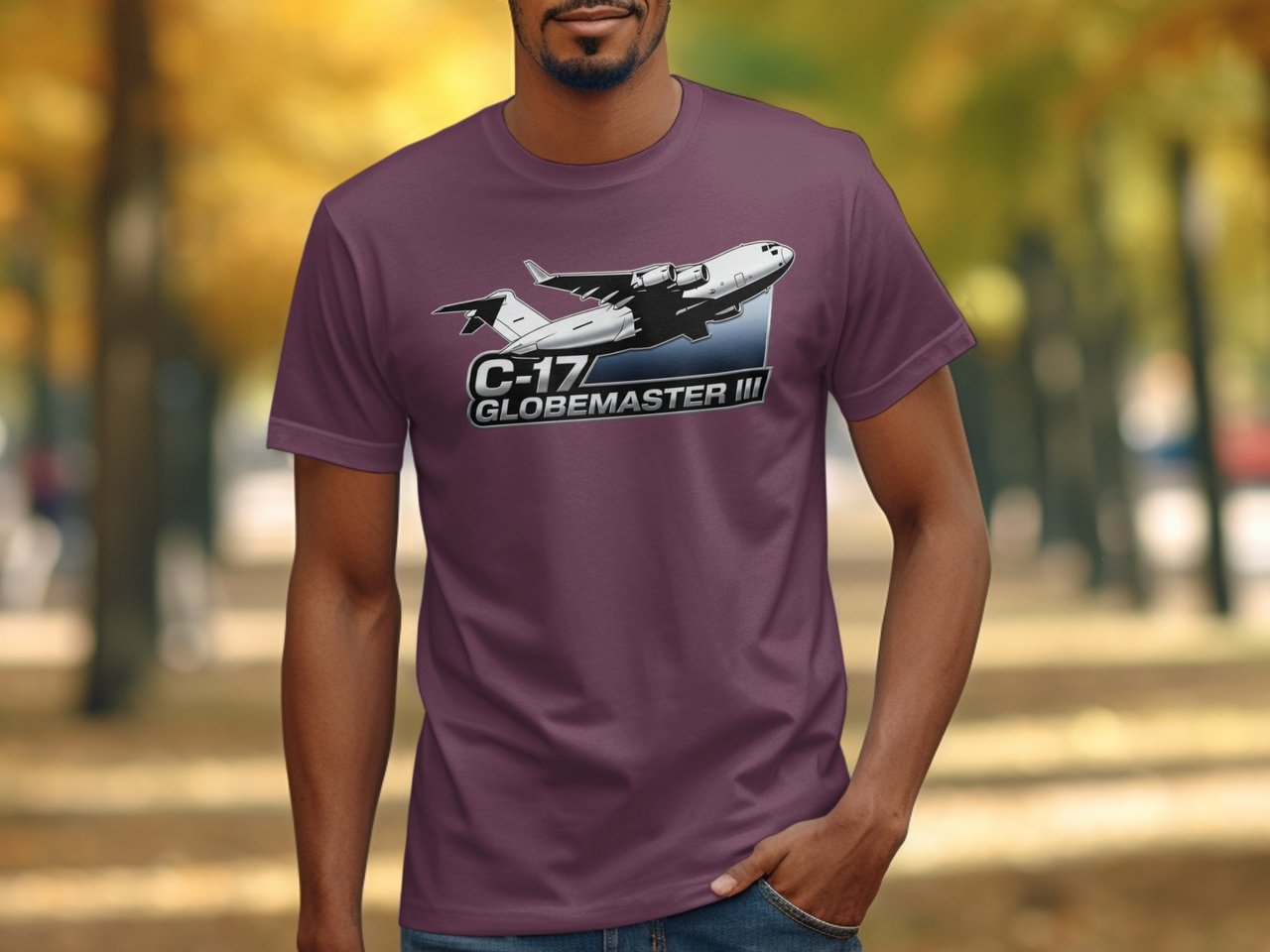 C-17 Globemaster III T-Shirt, Military Aircraft Tee, Air Force Veteran Gift, Aviation Enthusiast Cargo Plane Shirt, Pilot Gift for Him