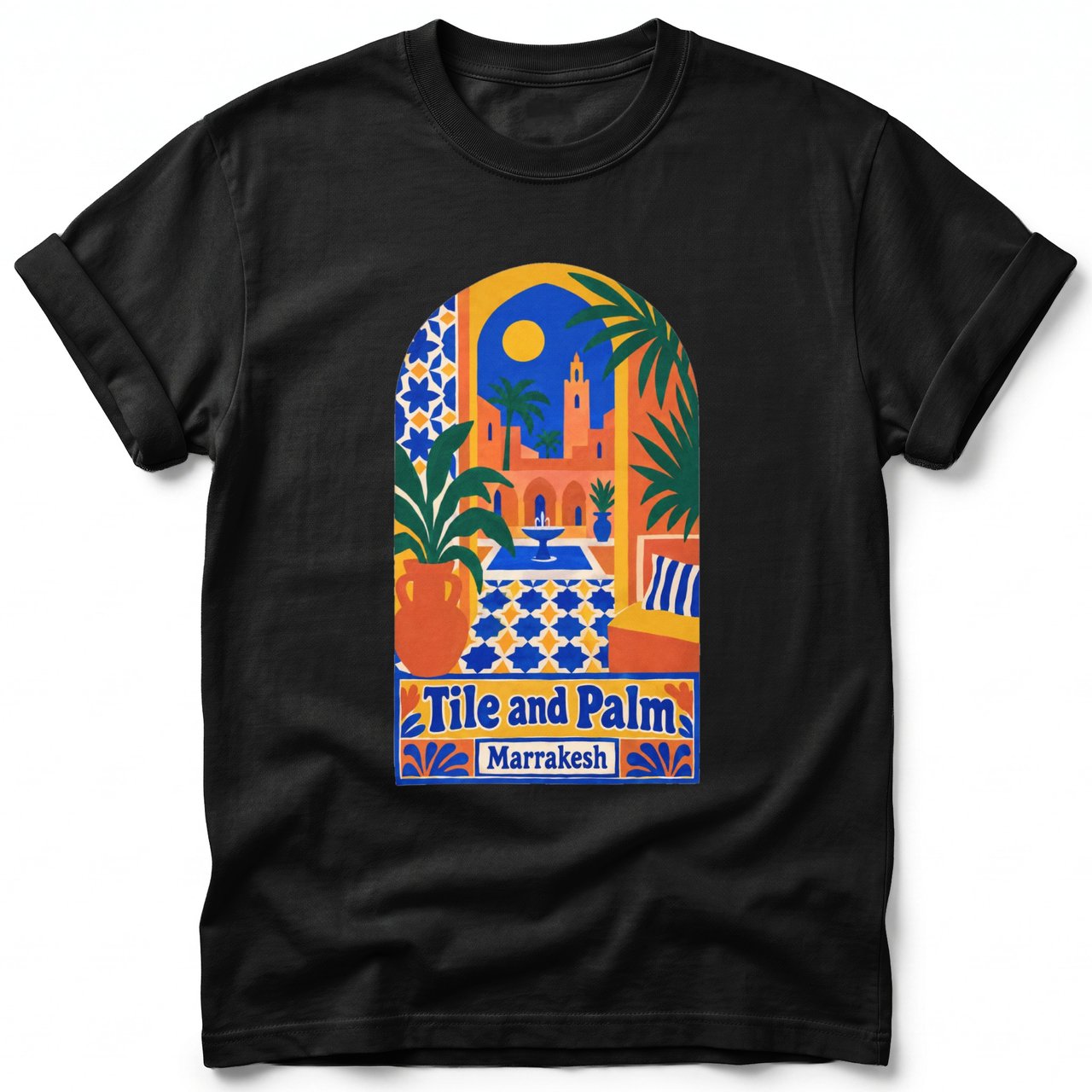 Tile and Palm ~ Comfort Colors Premium Tee