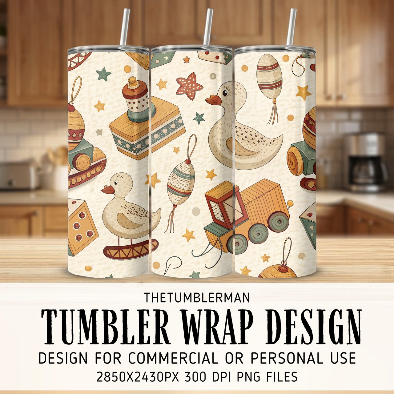 Rustic Playtime Whimsy Digital Pattern Size Bundle Png
