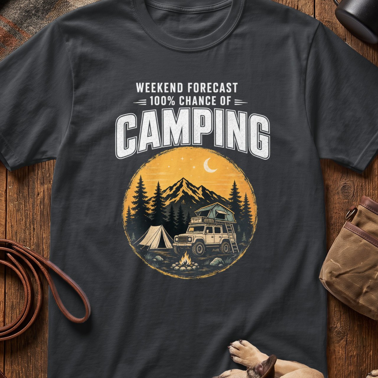 Weekend Forecast Camping T-Shirt