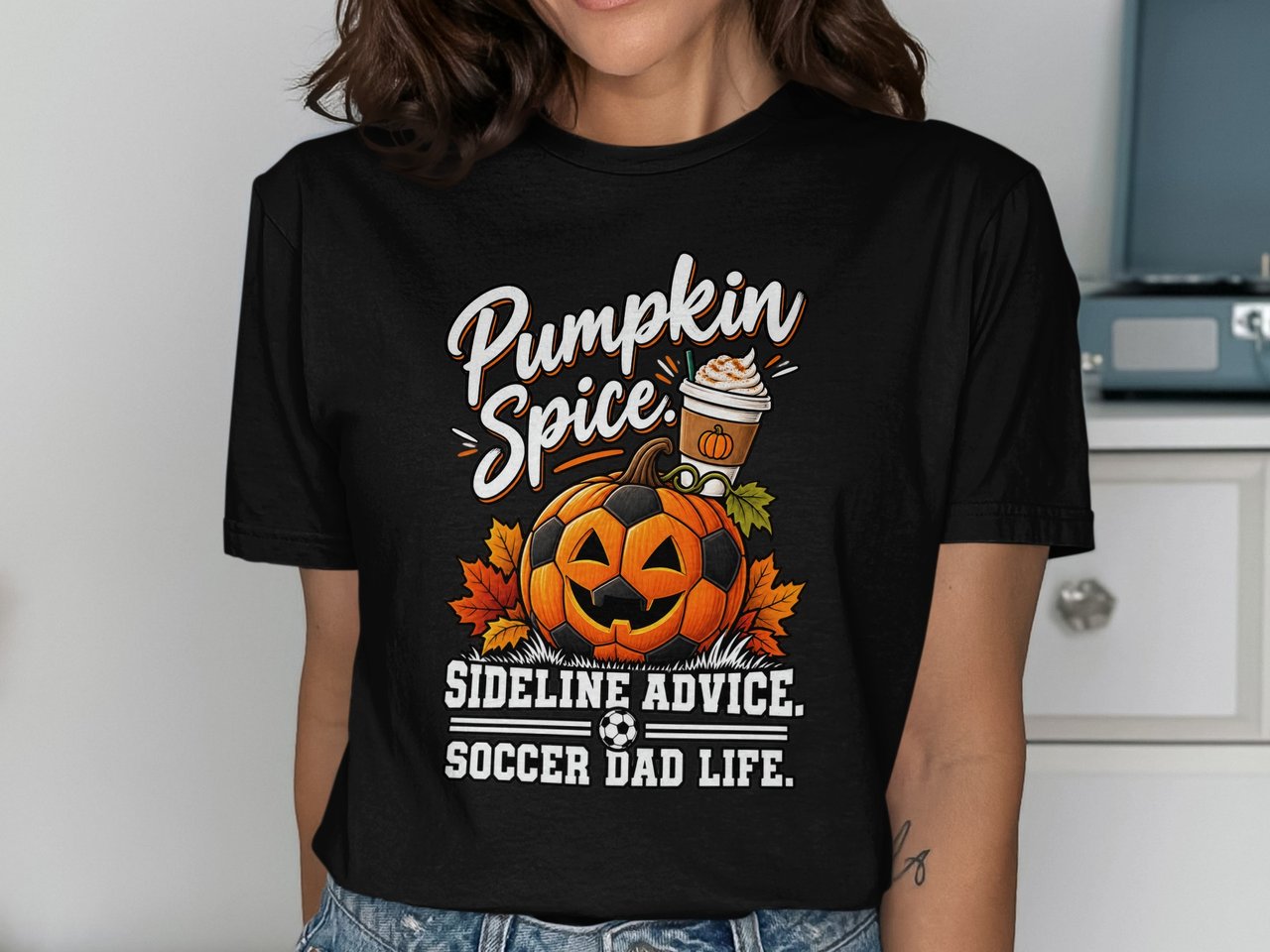Pumpkin Spice Soccer Dad Life Tee