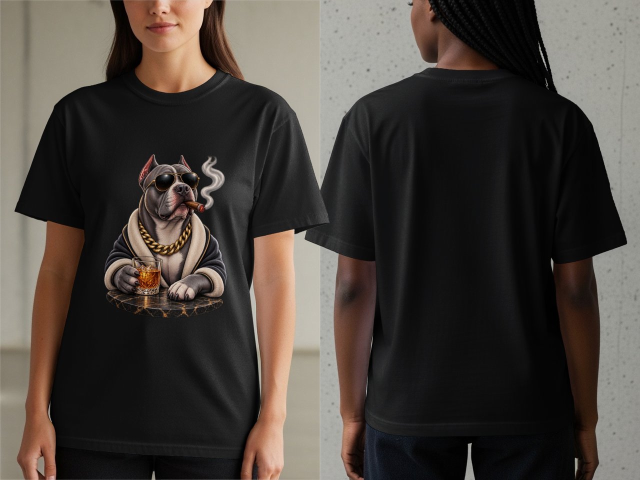Boss Pitbull Cigar Whiskey Tee