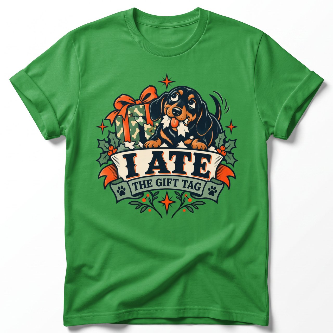 I Ate The Gift Tag Dachshund Tee