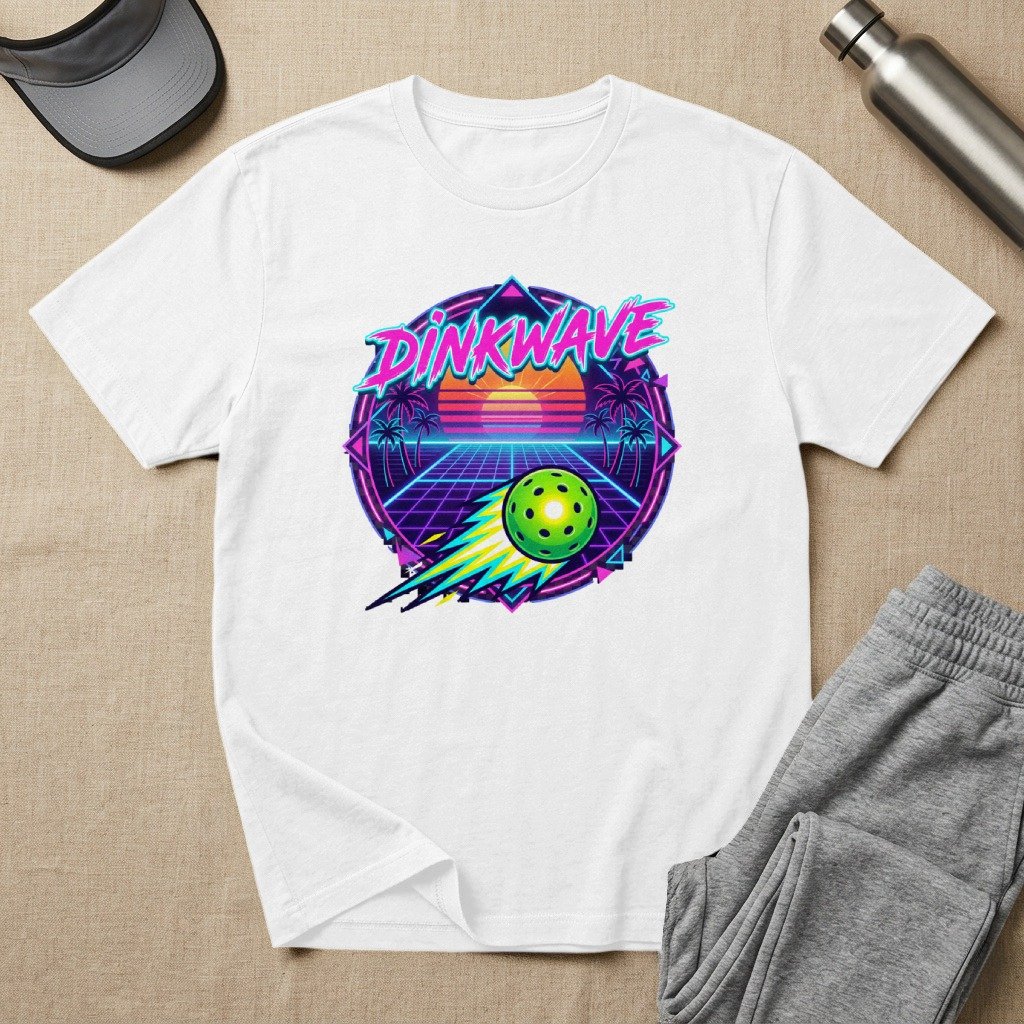 Dinkwave Retro Pickleball T-Shirt
