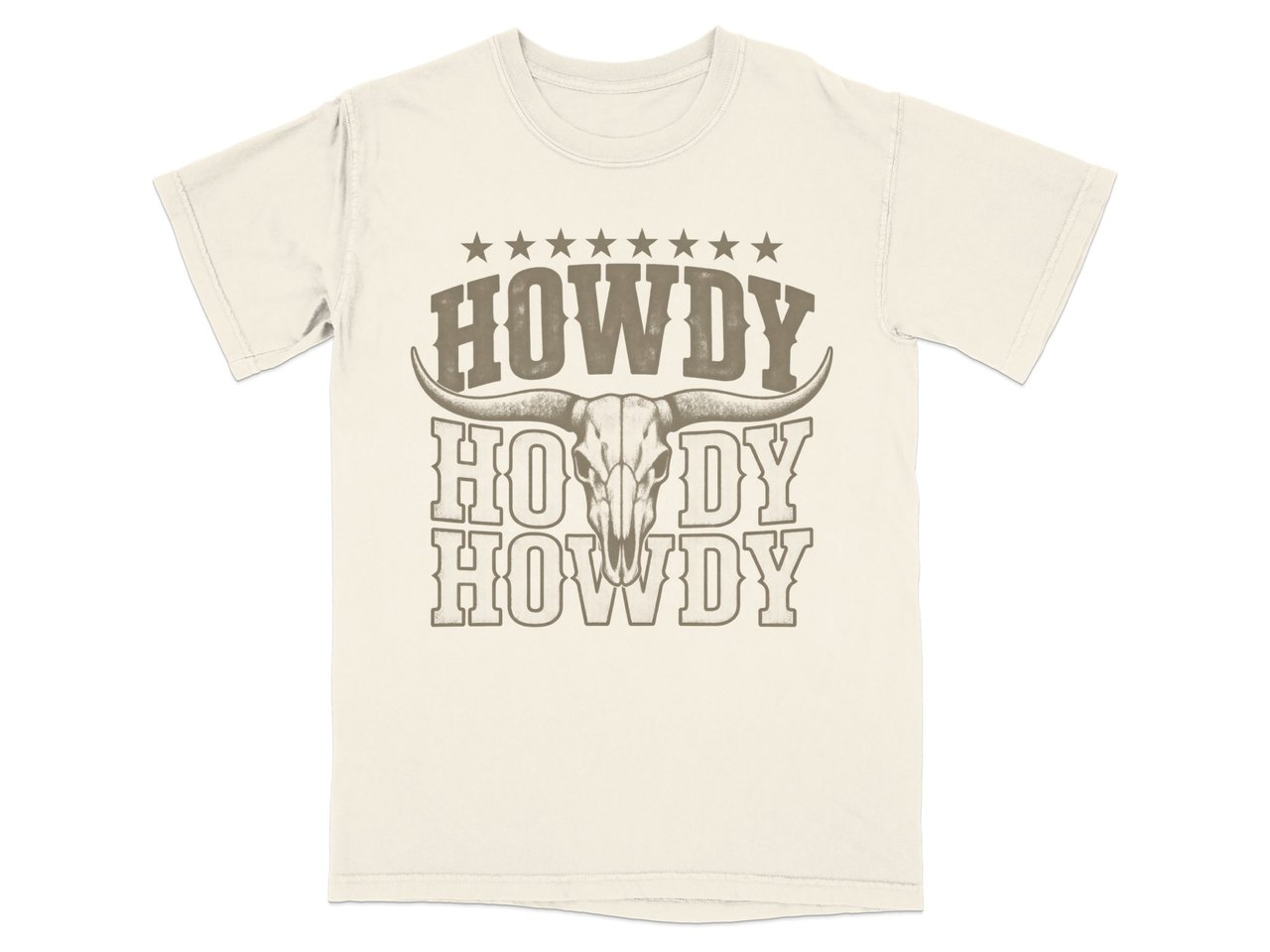 Western Howdy Skull Tee