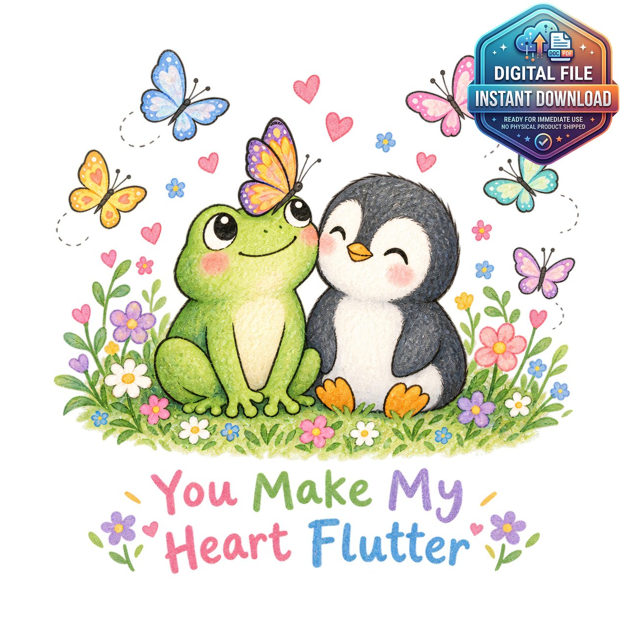 You Make My Heart Flutter Clipart