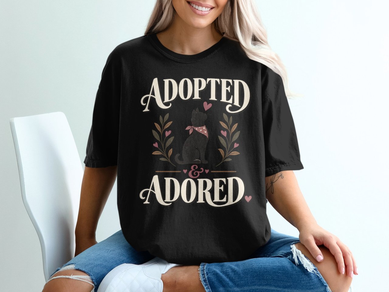 Adopted & Adored Cat Tee
