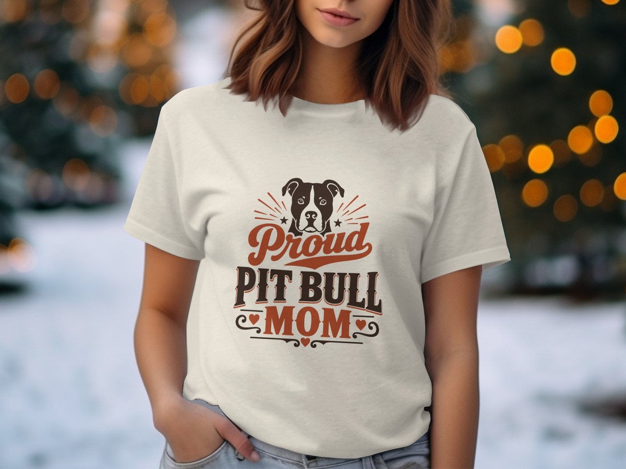 Proud Pit Bull Mom Tee