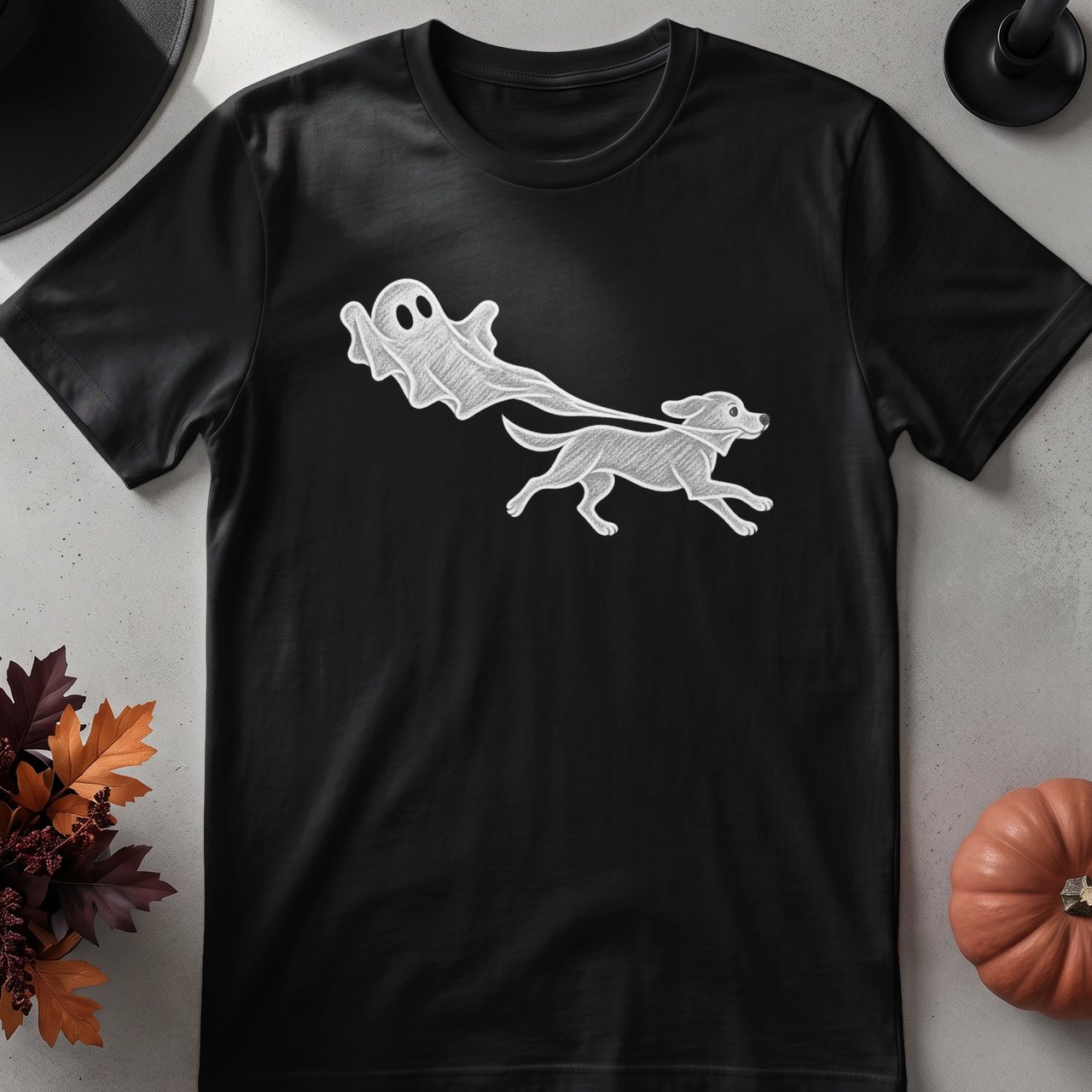 Dog Walking Ghost Tee
