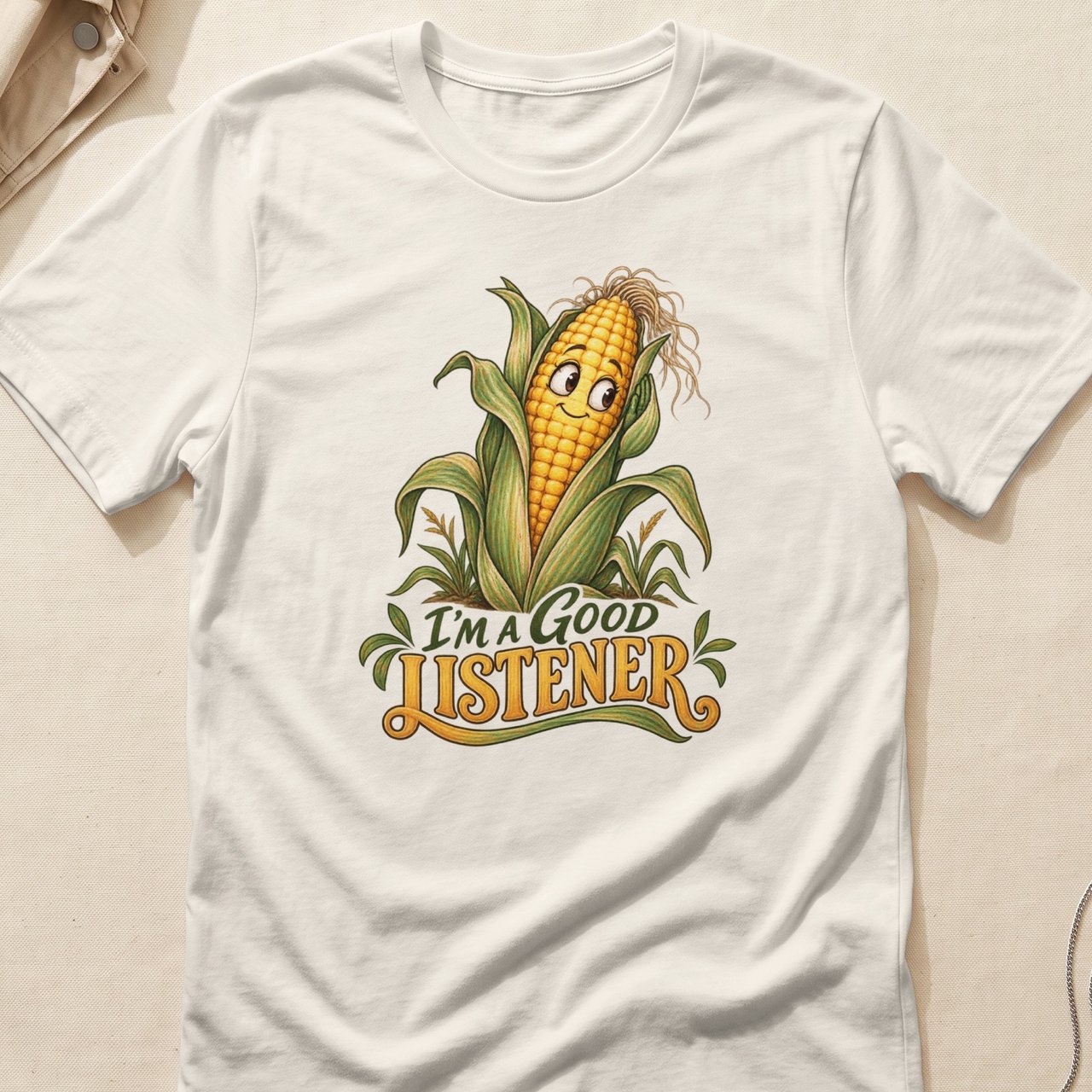 I'm A Good Listener Corn Tee