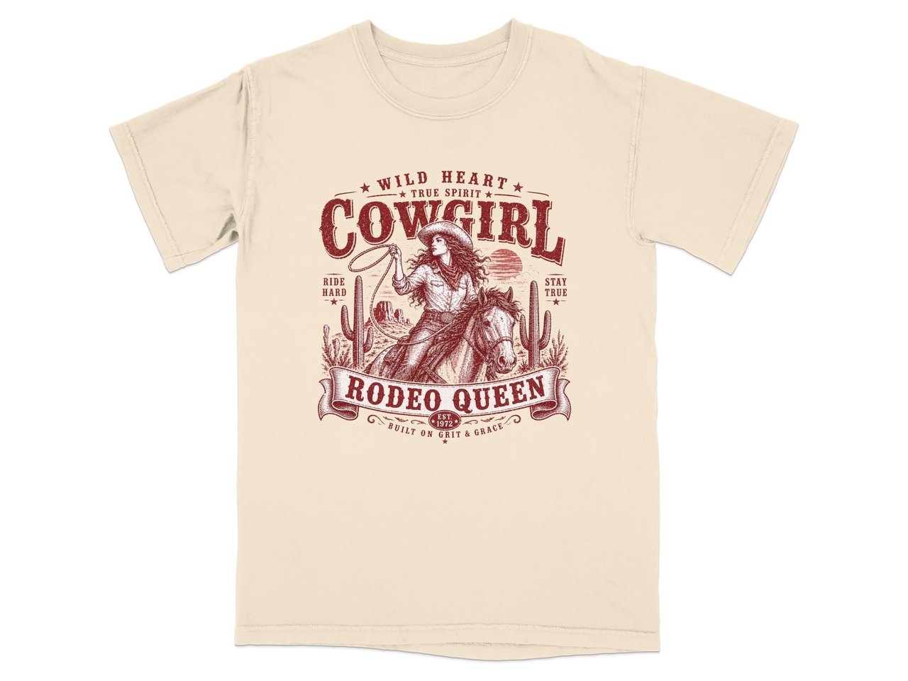 Wild Heart Cowgirl Rodeo Queen Tee