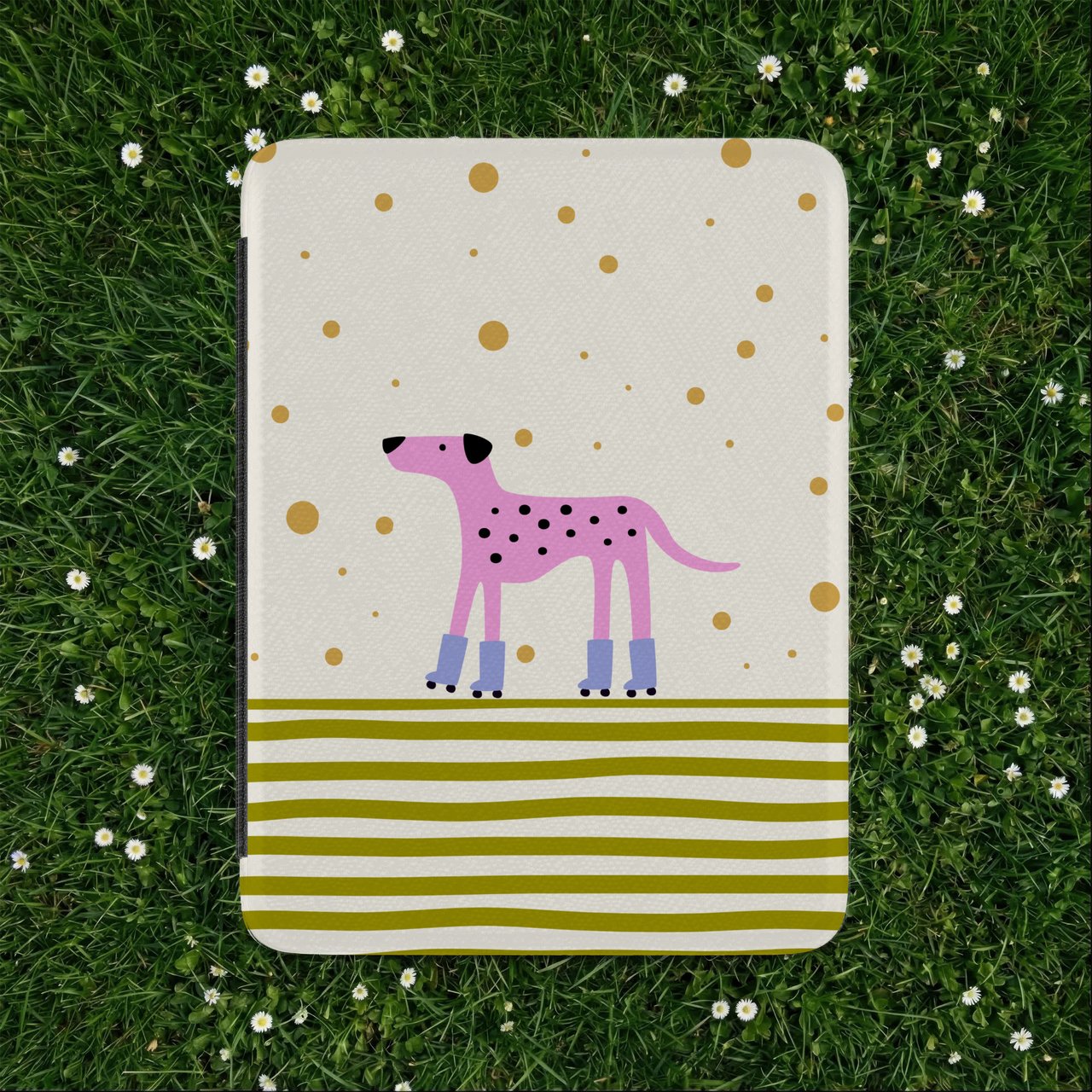 Roller Skate Dog Kindle Case