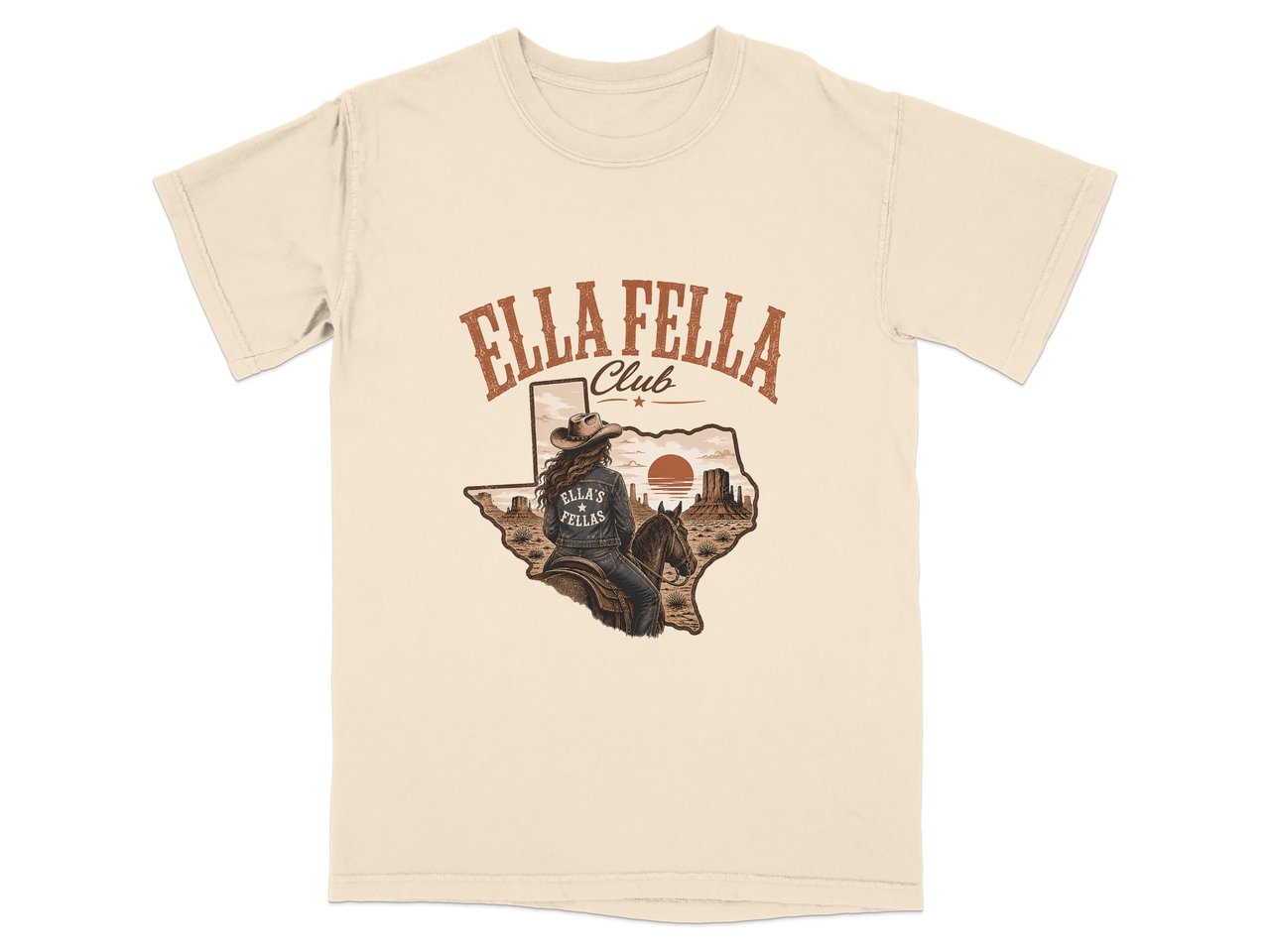 Ella Fella Club Western Sunset T-Shirt