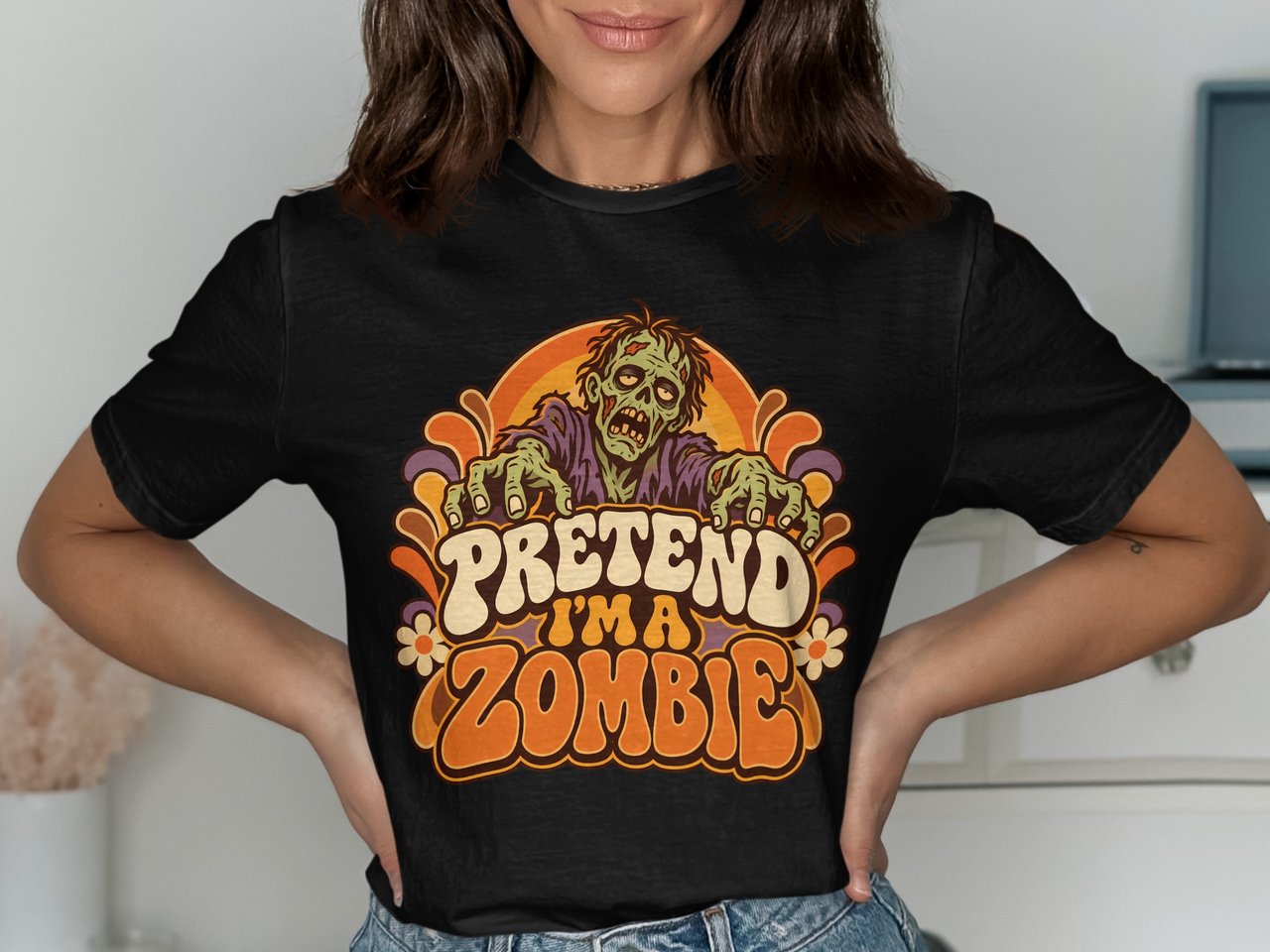 Pretend I'm a Zombie Tee or Sweatshirt