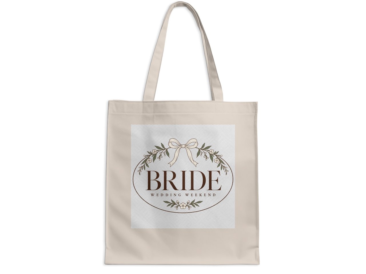 Bride Wedding Weekend Canvas Tote | Ivory Bridal Bag | Aisle Szn
