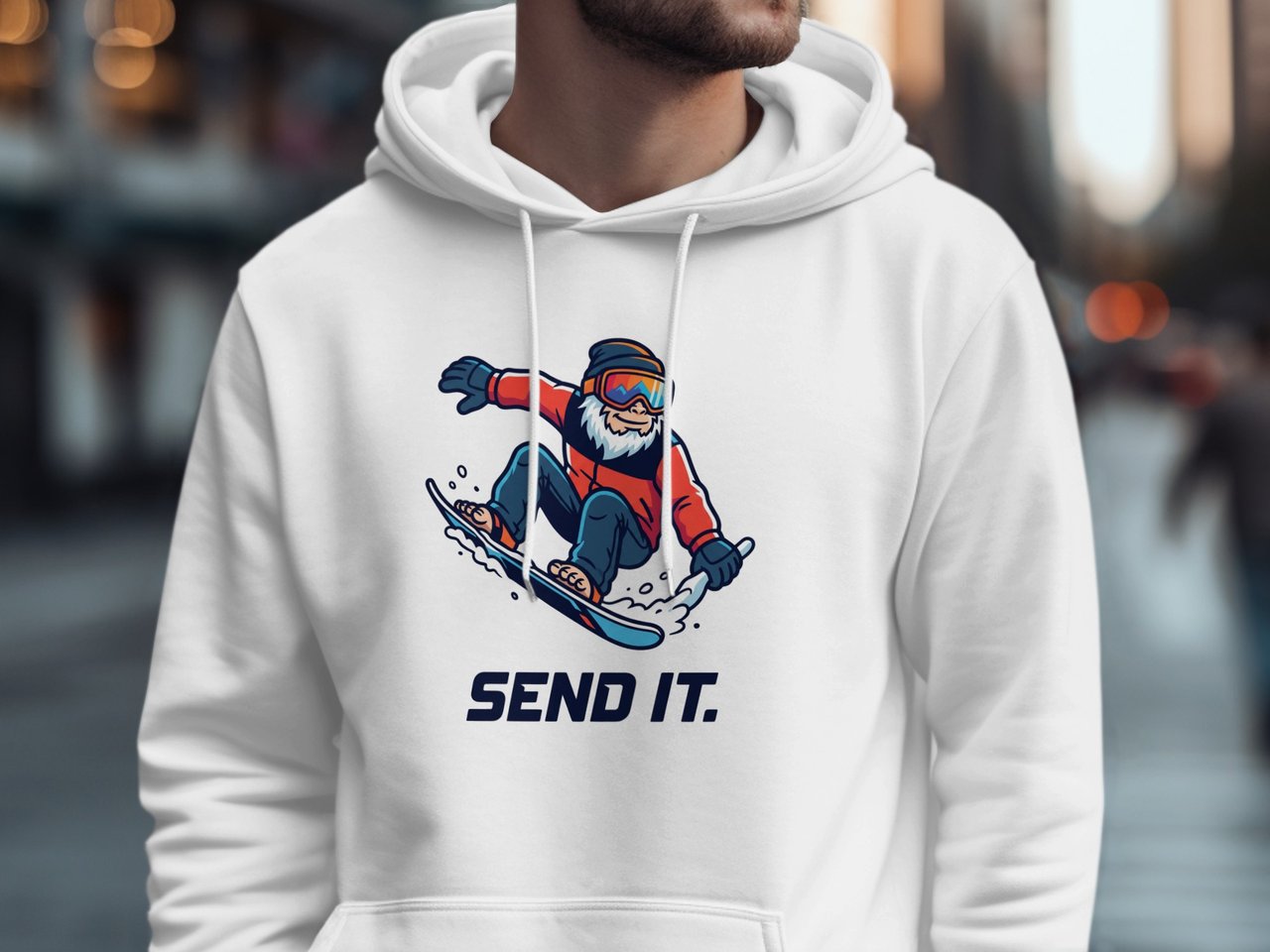 Send It Yeti Snowboard Hoodie