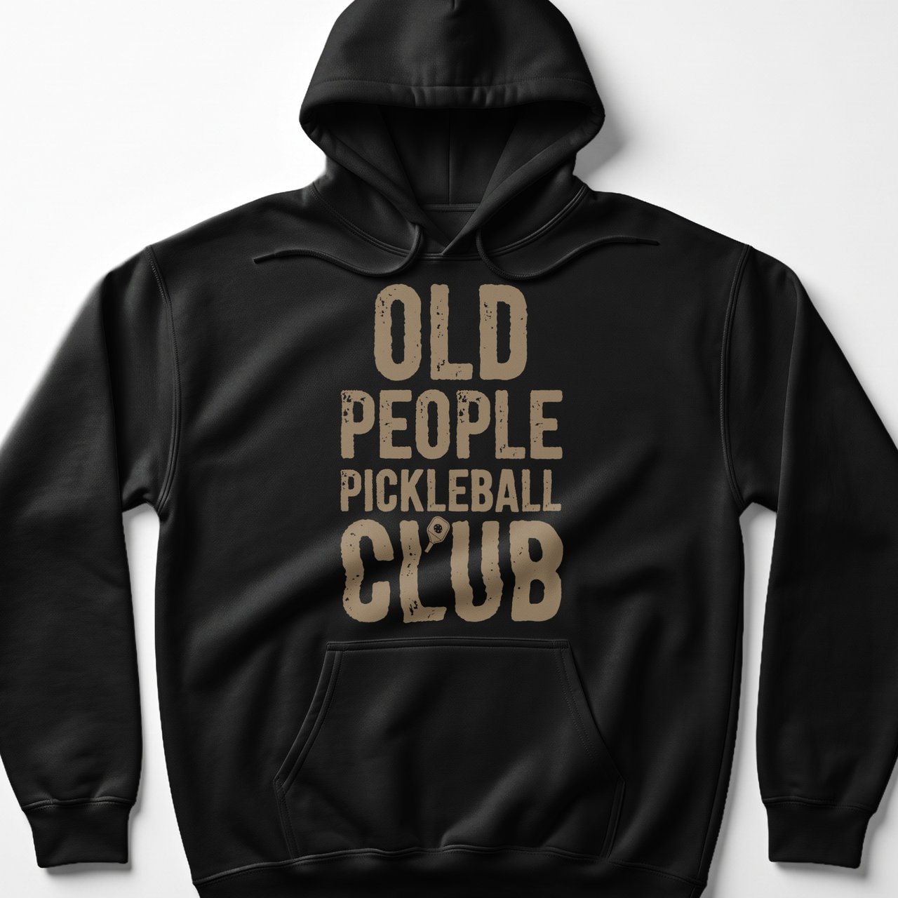 Pickleball Gildan Fleece Hoodie, Old People Pickleball Club, Cozy Athletic Court Pullover