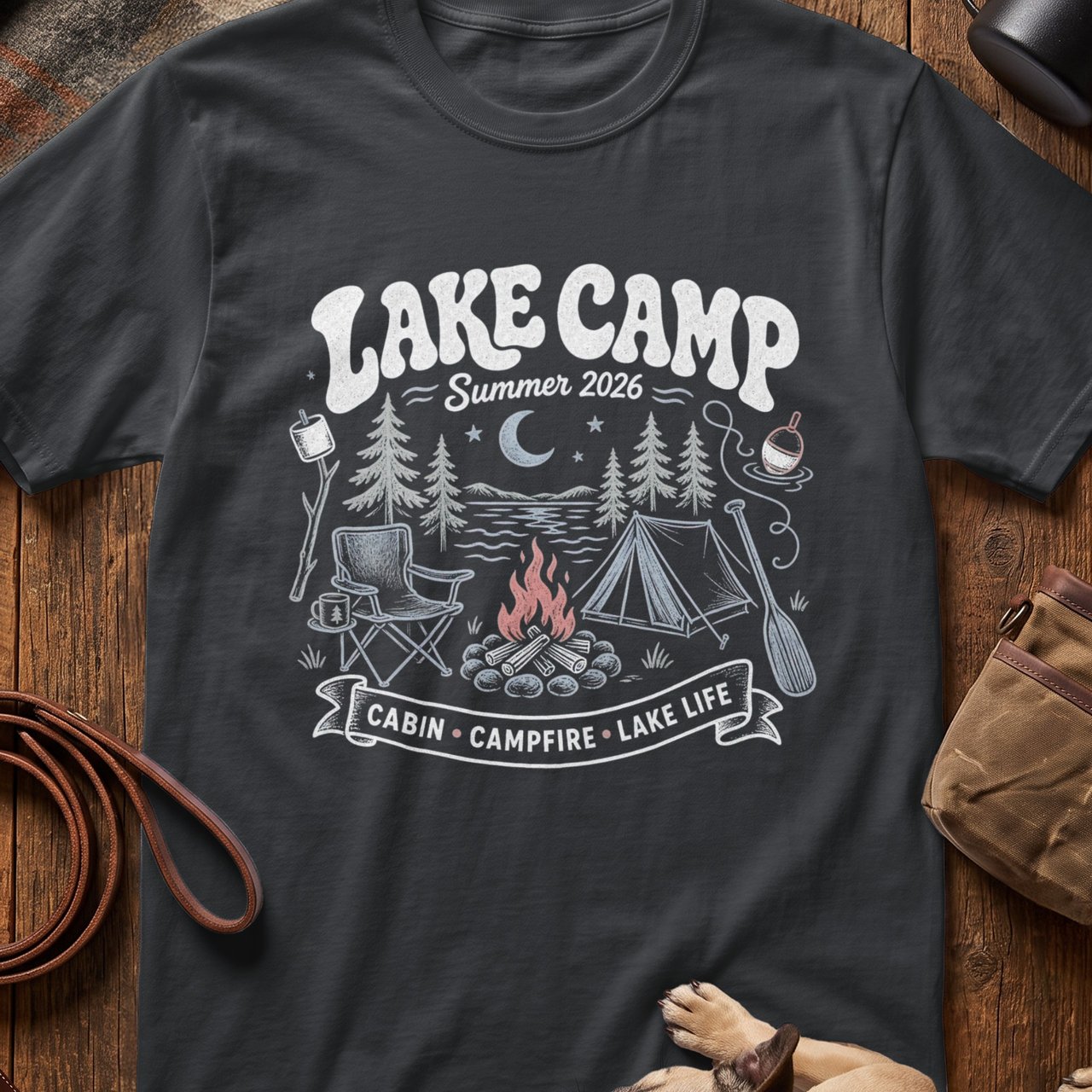 Lake Camp Life Vintage T-Shirt