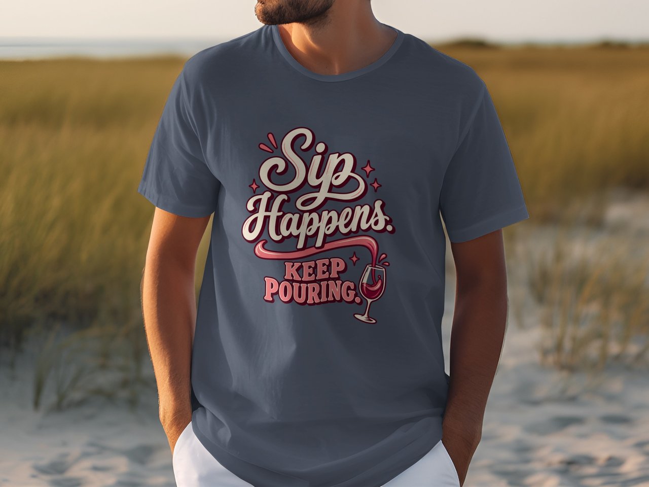 Sip Happens Keep Pouring Tee