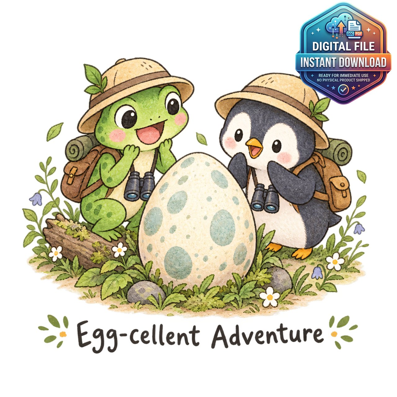 Egg-cellent Adventure Clipart