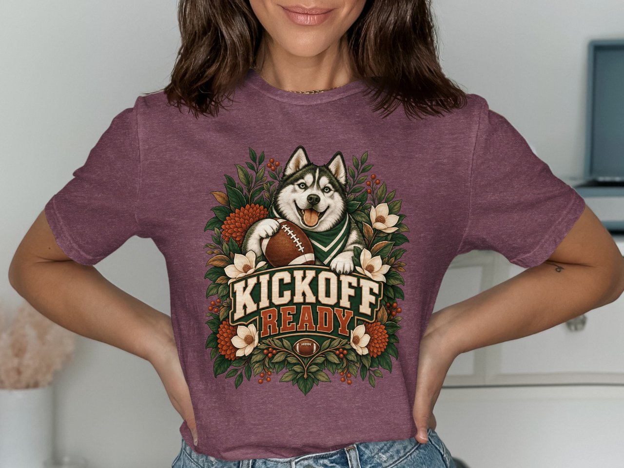 Kickoff Ready Husky Football Tee