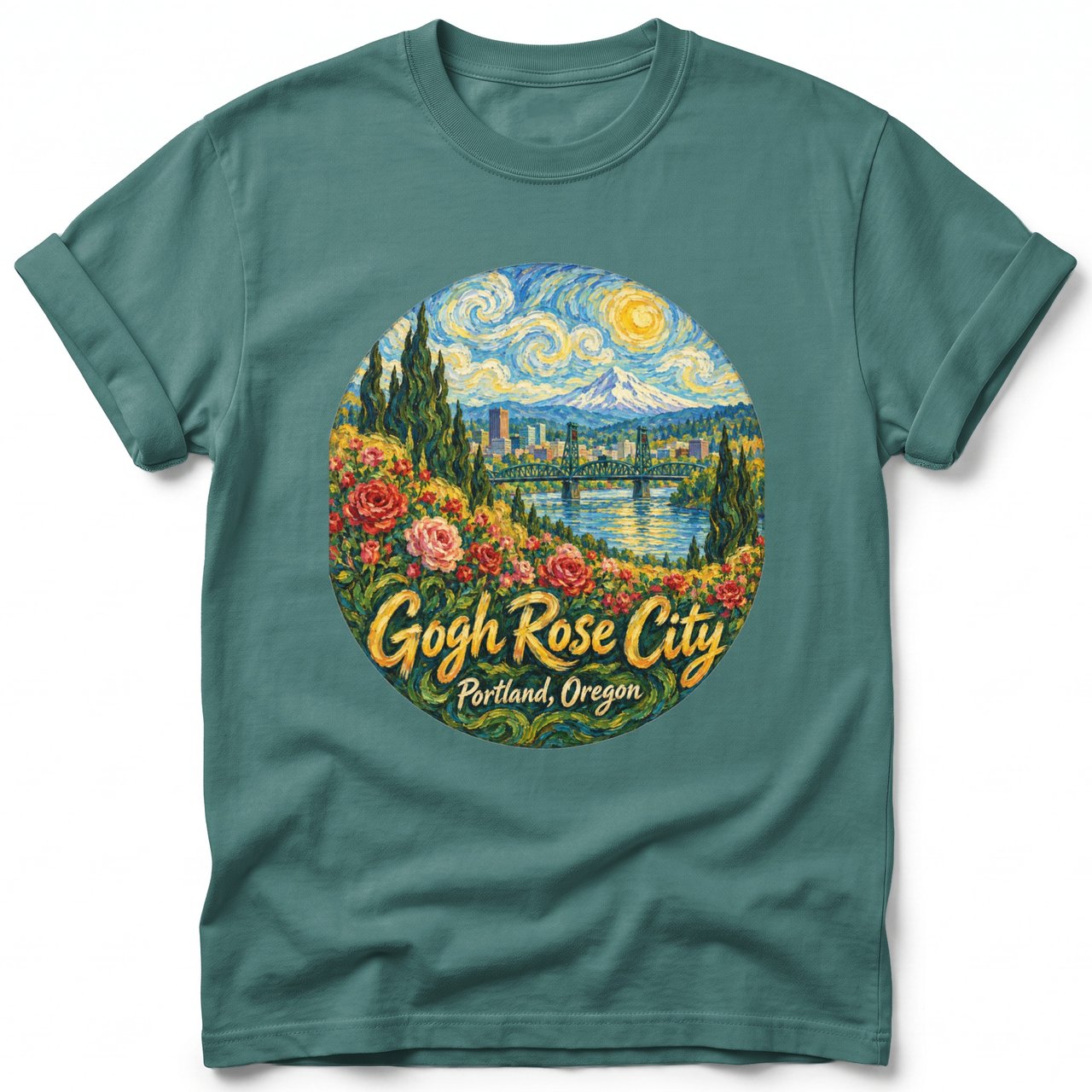 Gogh Rose City ~ Comfort Colors Premium Tee
