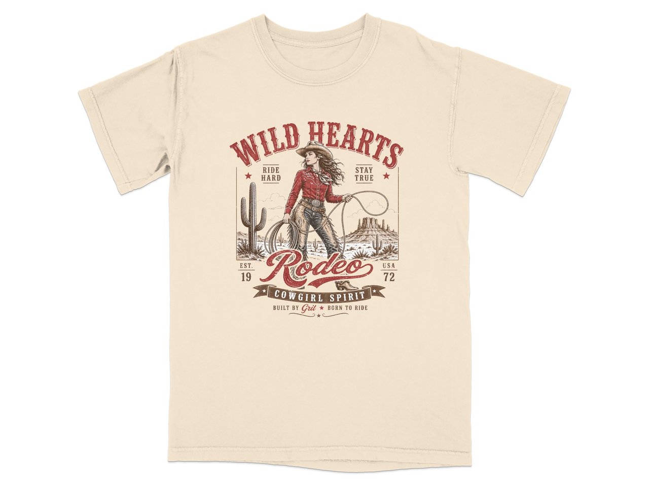 "Wild Hearts Rodeo" Cowgirl Graphic T-Shirt