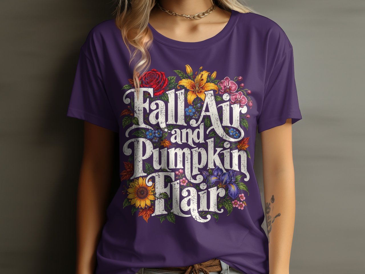 Fall Air and Pumpkin Flair Tee or Sweatshirt