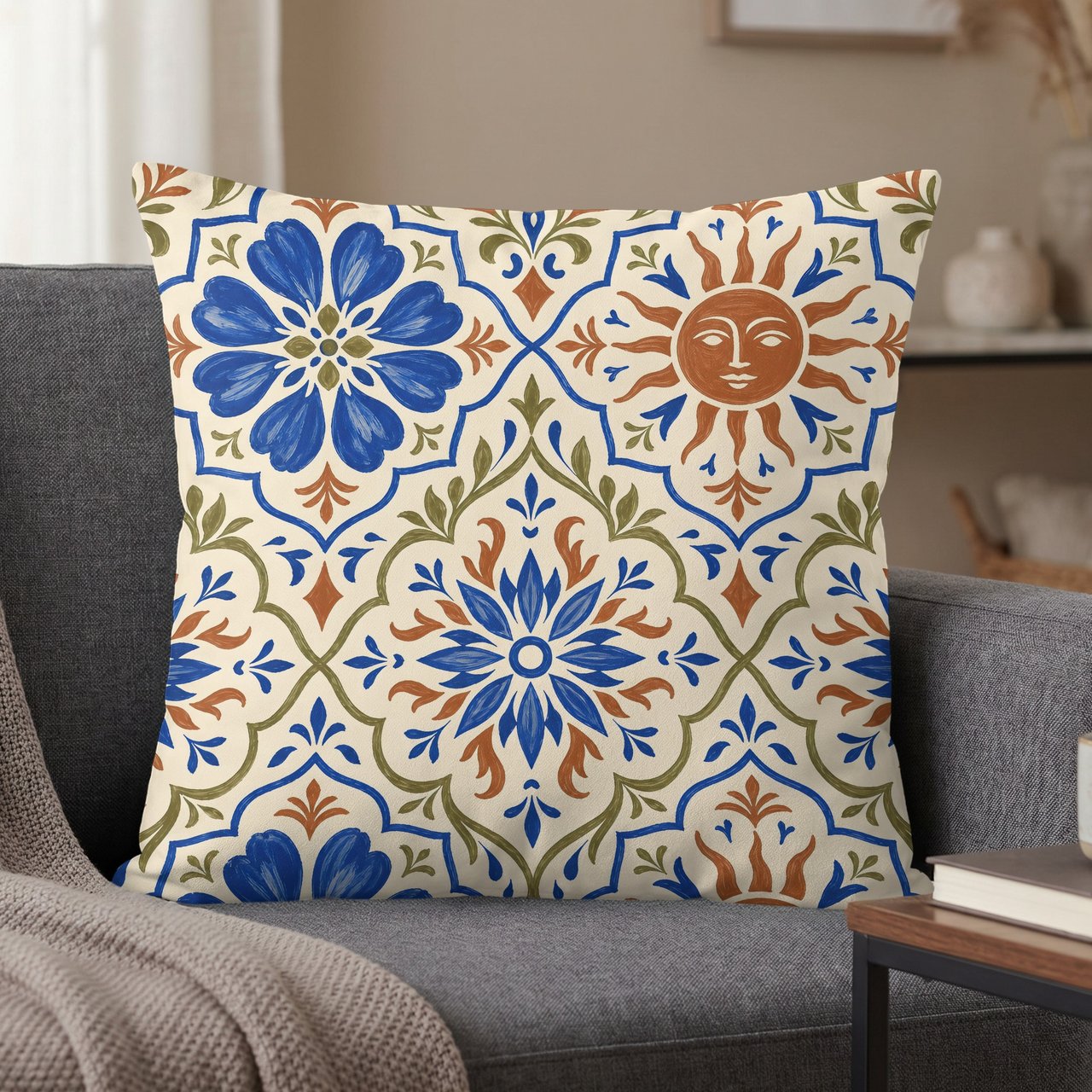Mediterranean Sun Bloom Pillow Case
