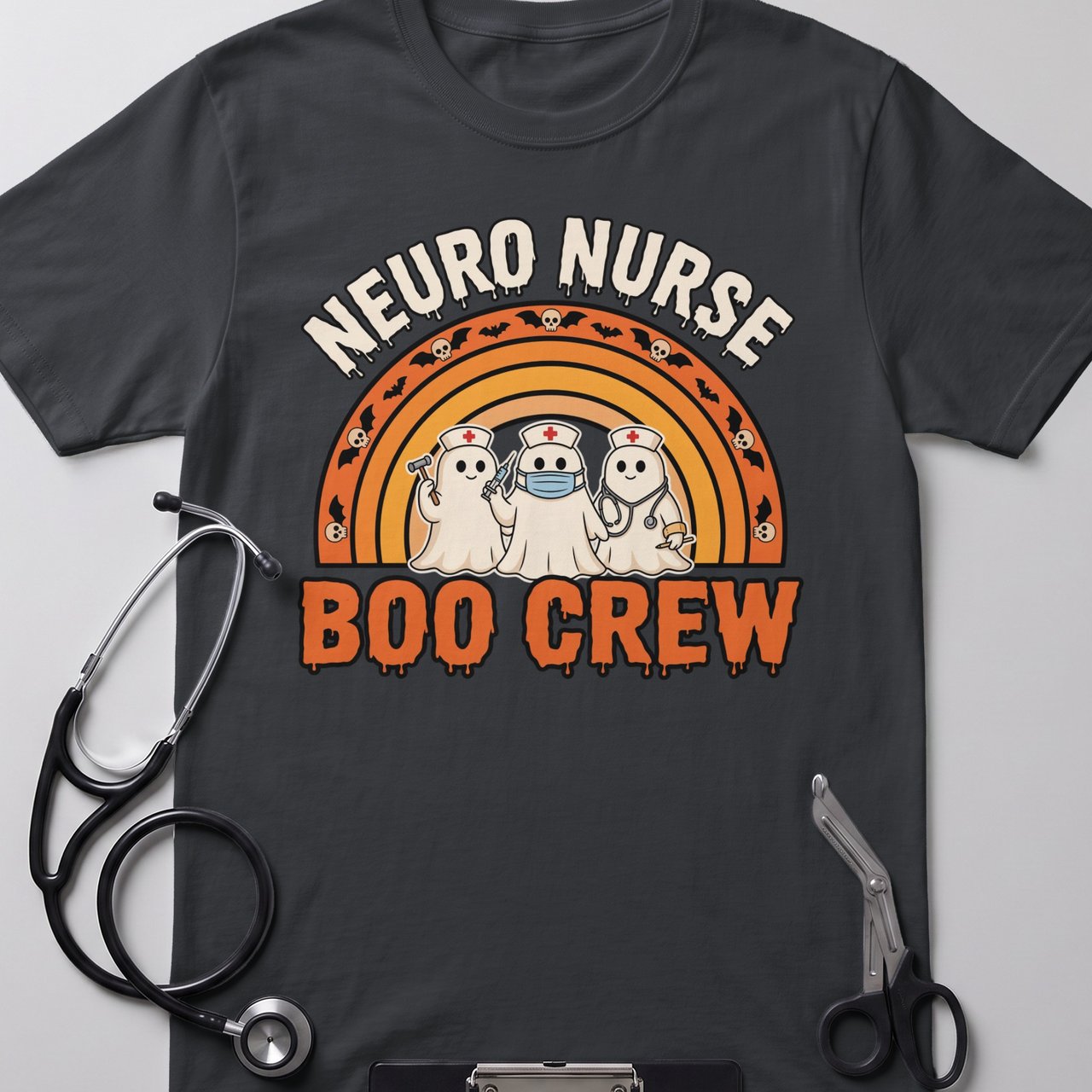 Neuro Nurse Boo Crew Tee