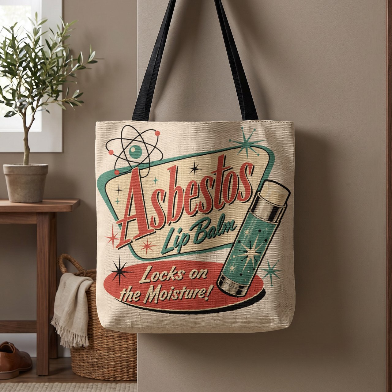 Asbestos Lip Balm Tote Bag