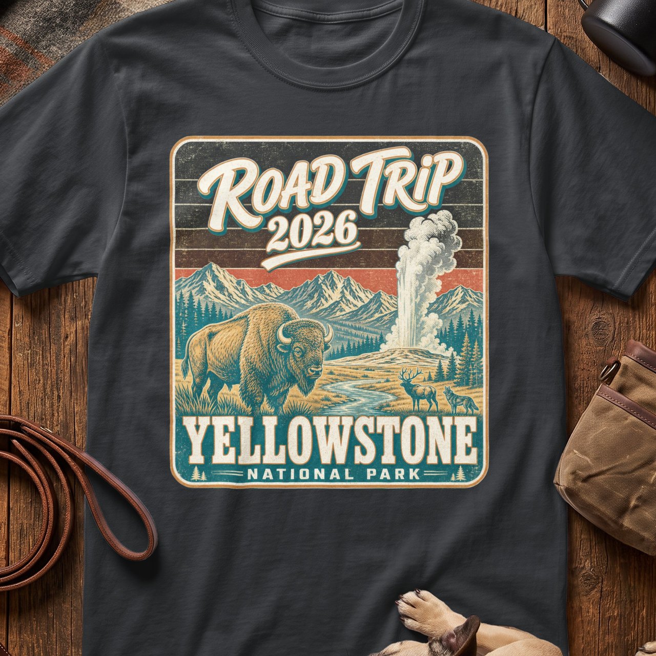 Road Trip 2026 Yellowstone Tee
