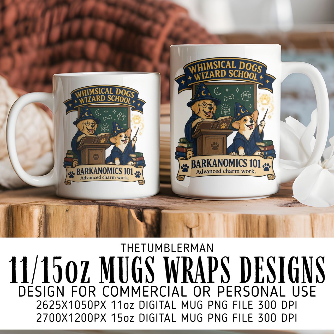 Wizard Dogs School Mug Wrap