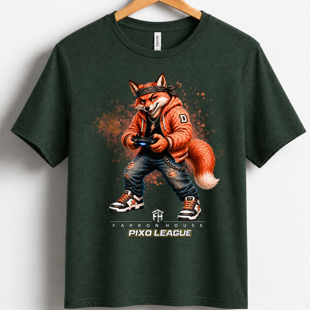 Fox Gamer Shirt for Toddler, Funny Virtual Reality Gaming Tee, Kids Birthday Gift, Pixo League by Farron House