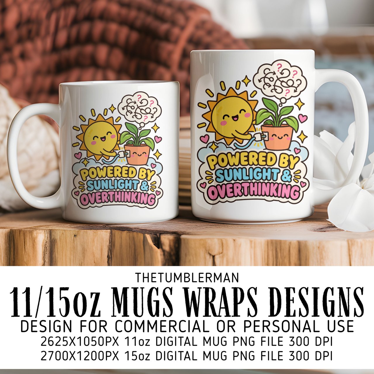 Sunlight & Overthinking Mug Wrap