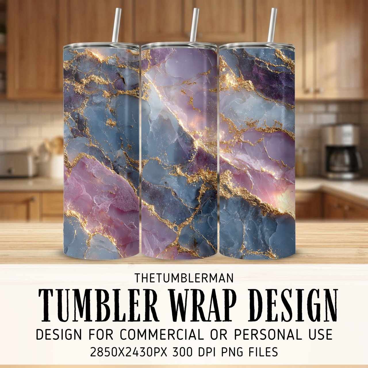 20 oz Skinny Tumbler Wrap Sublimation Design, Marble Texture, Straight and Tapered Wrap png, Rose Quartz Digital Tumbler Design
