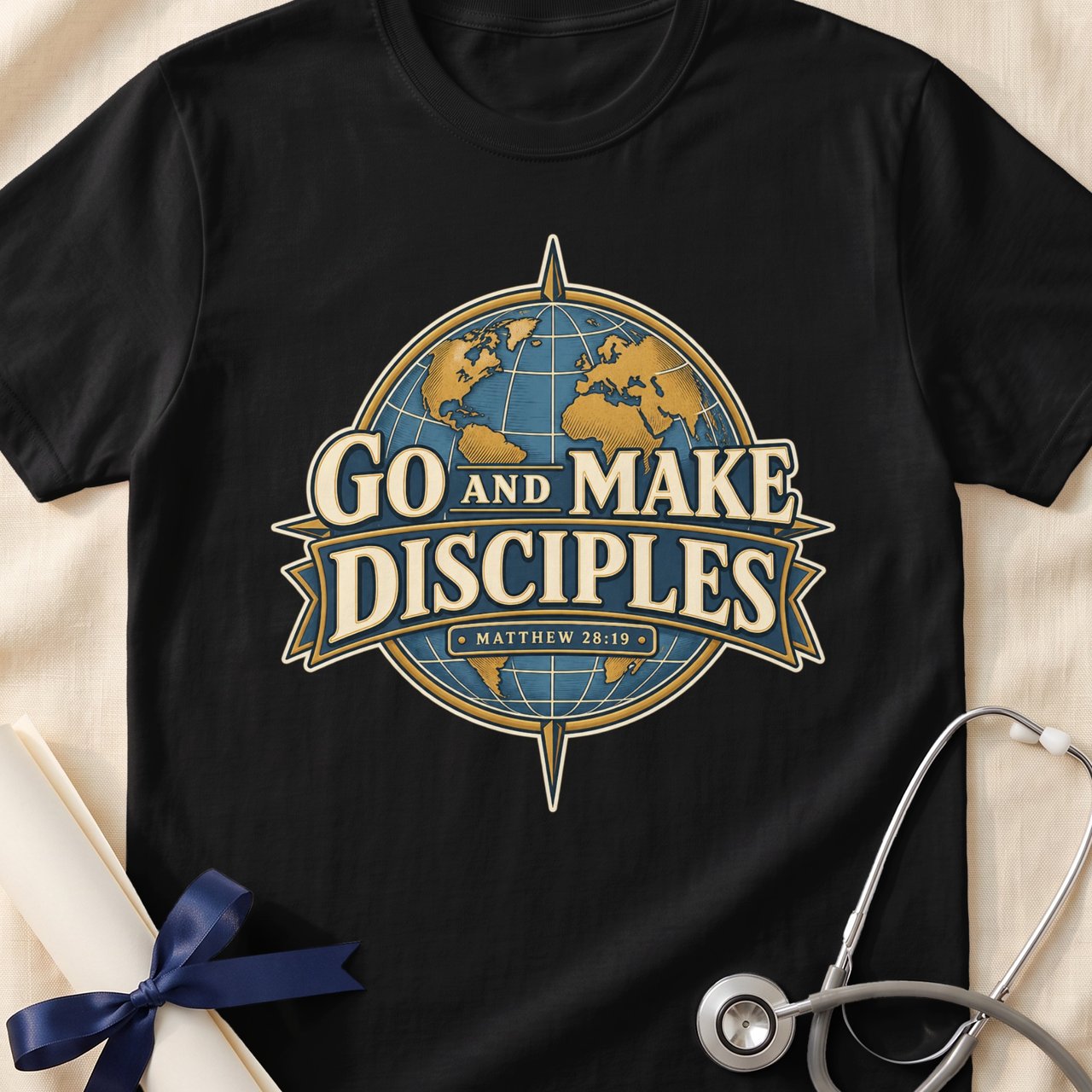 Go and Make Disciples Matthew 28:19 Faith Shirt