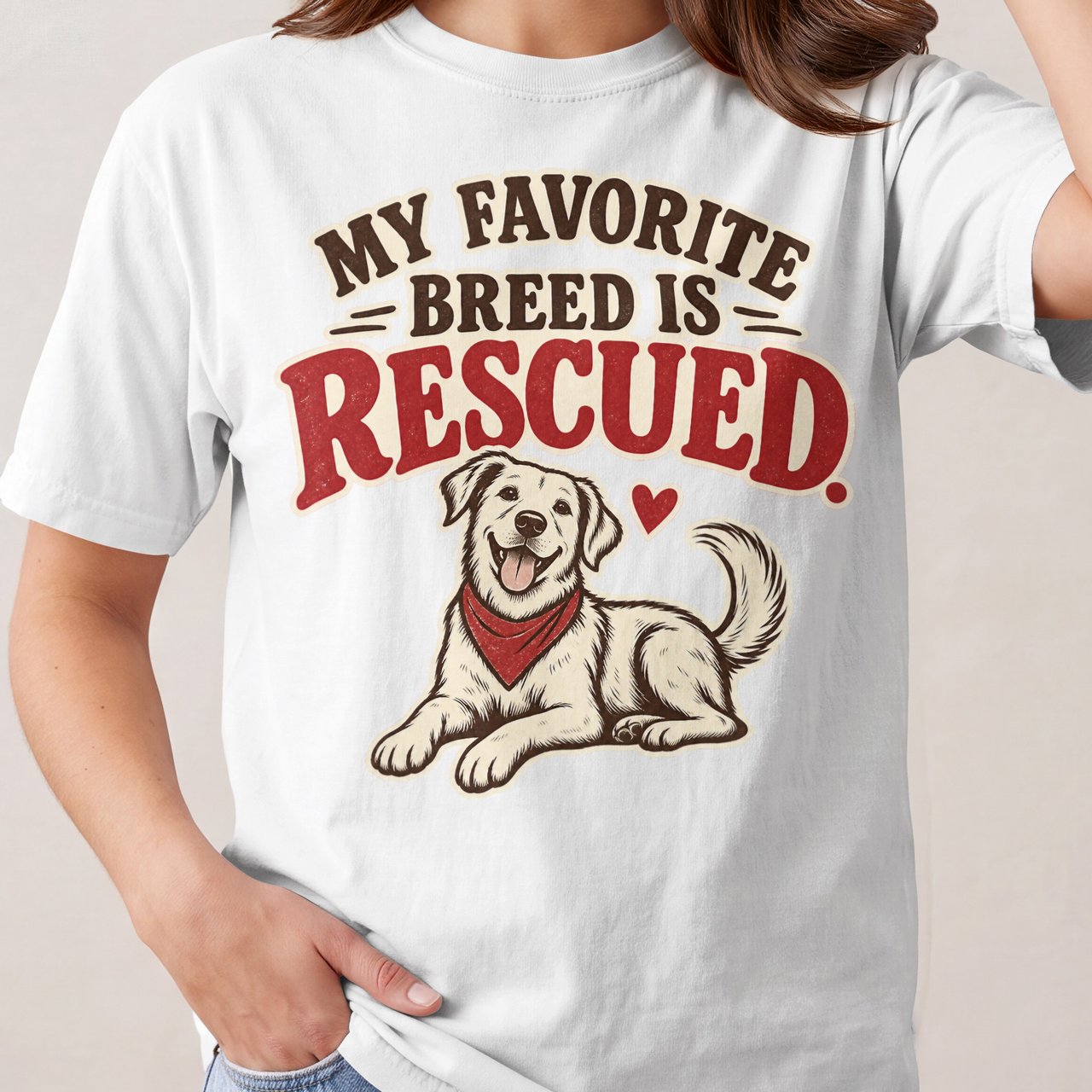 My Favorite Breed Is Rescued Tee