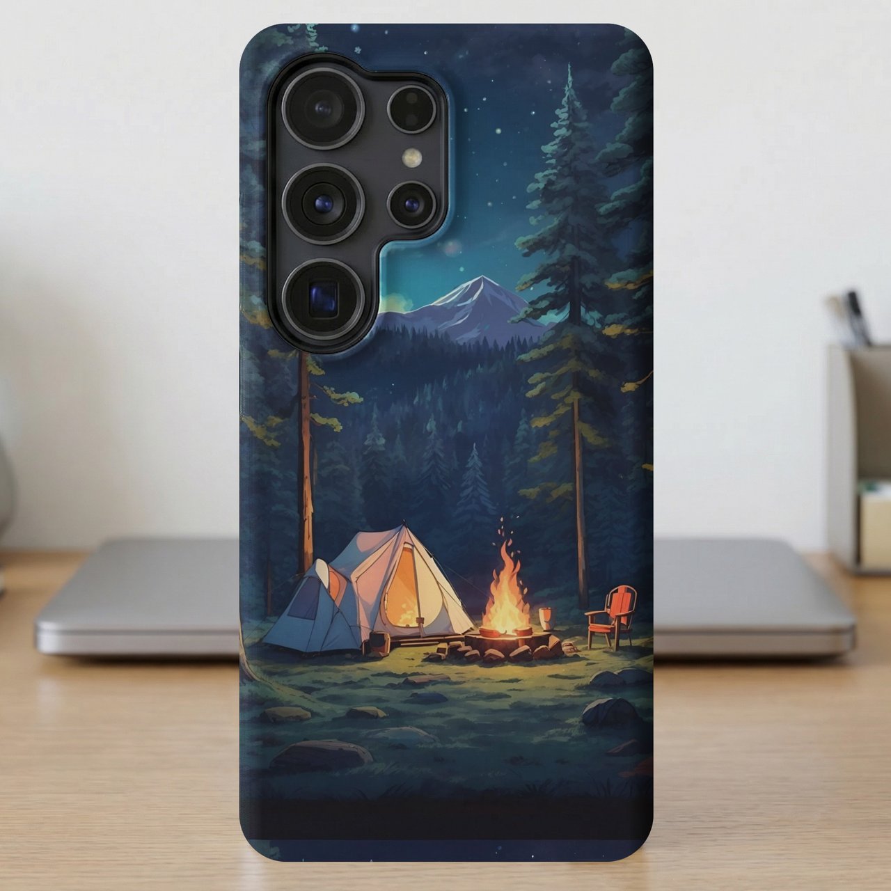 Cozy Night Campsite MagSafe® Phone Case